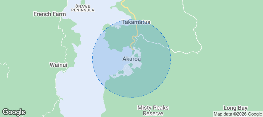 Akaroa Airbnb map